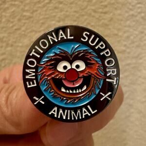 Muppet Elmo Emotional Support Animal Enamel Pin 77-2